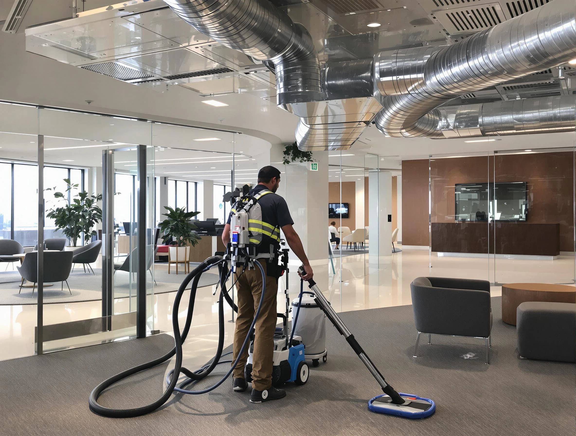 Commercial duct cleaning service by Moon Air Duct Cleaning in Moon