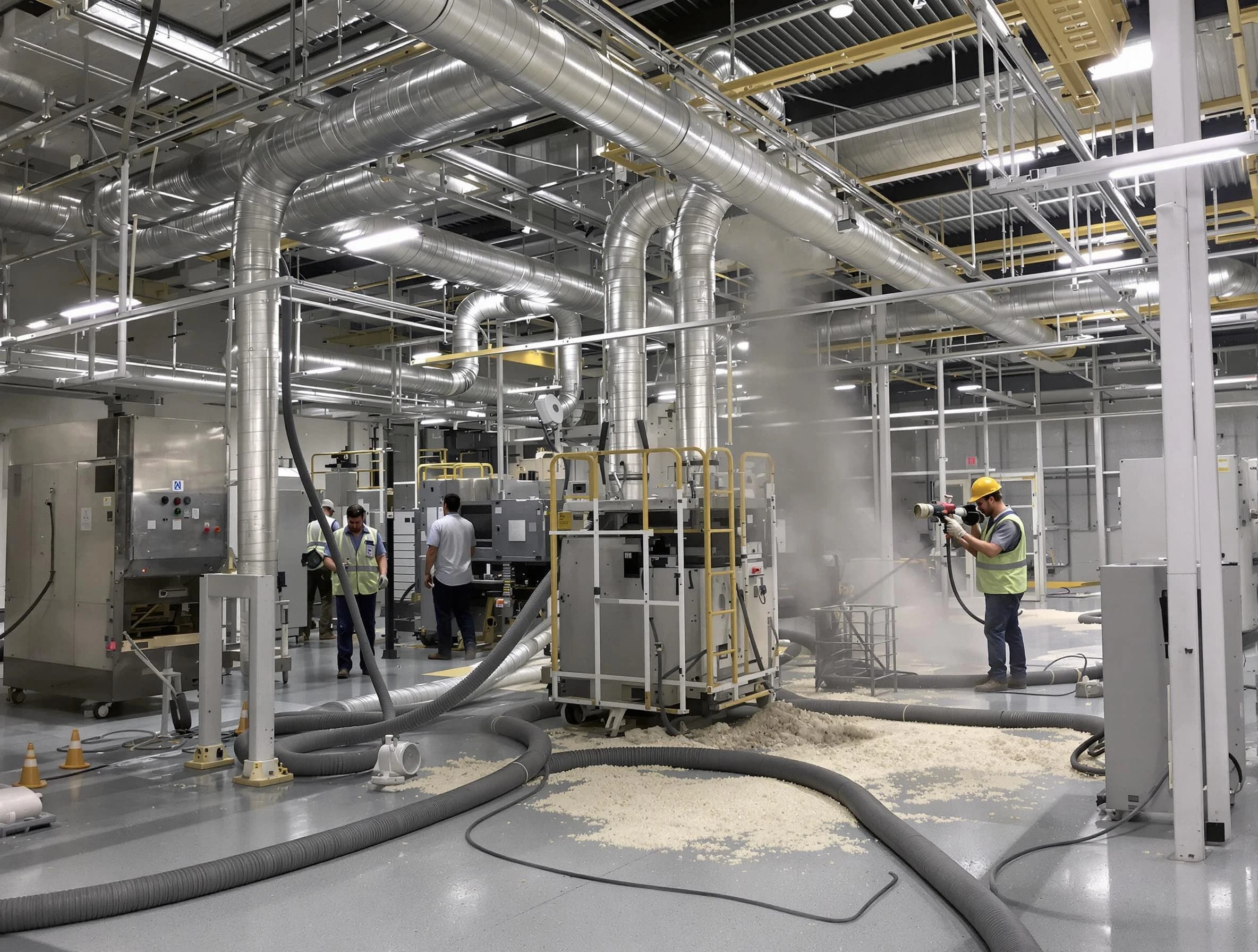 Heavy-duty industrial duct cleaning by Moon Air Duct Cleaning in Moon