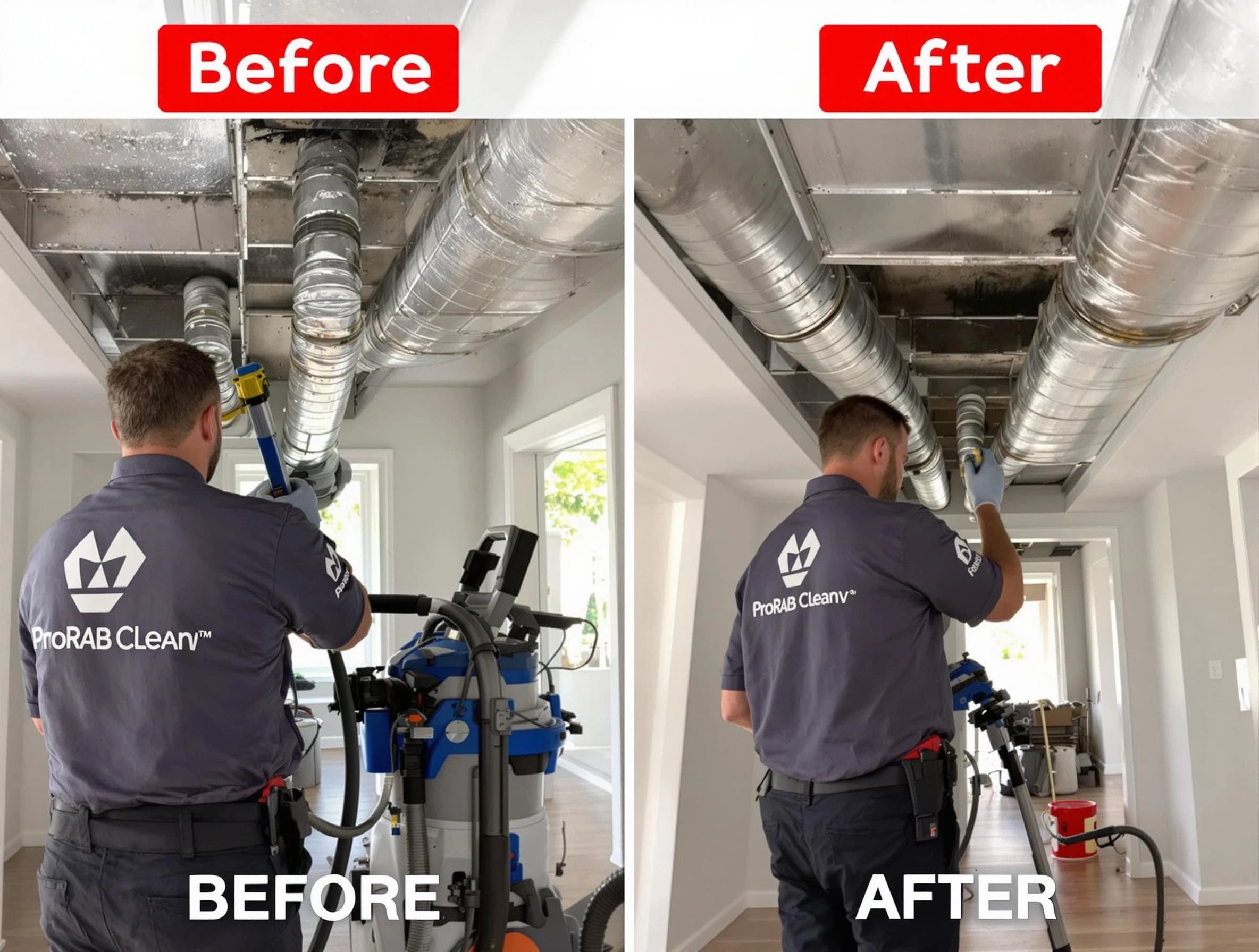Moon Air Duct Cleaning expert performing thorough residential duct cleaning in a Moon home