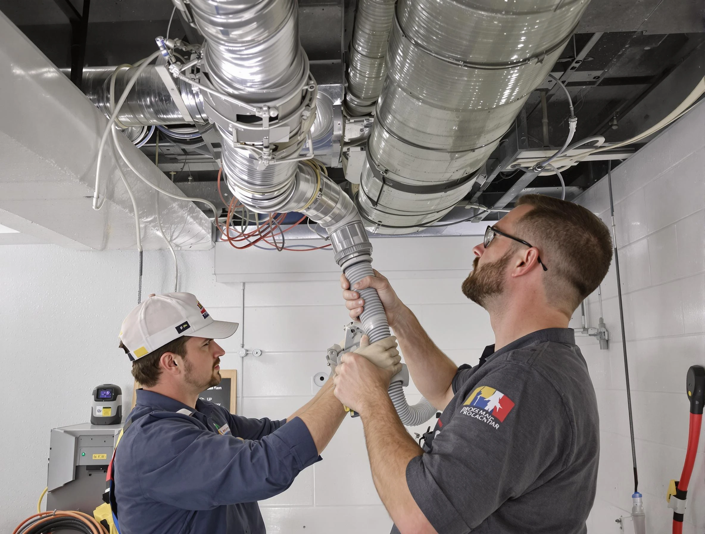 Moon Air Duct Cleaning technician performing thorough AC duct cleaning in Moon