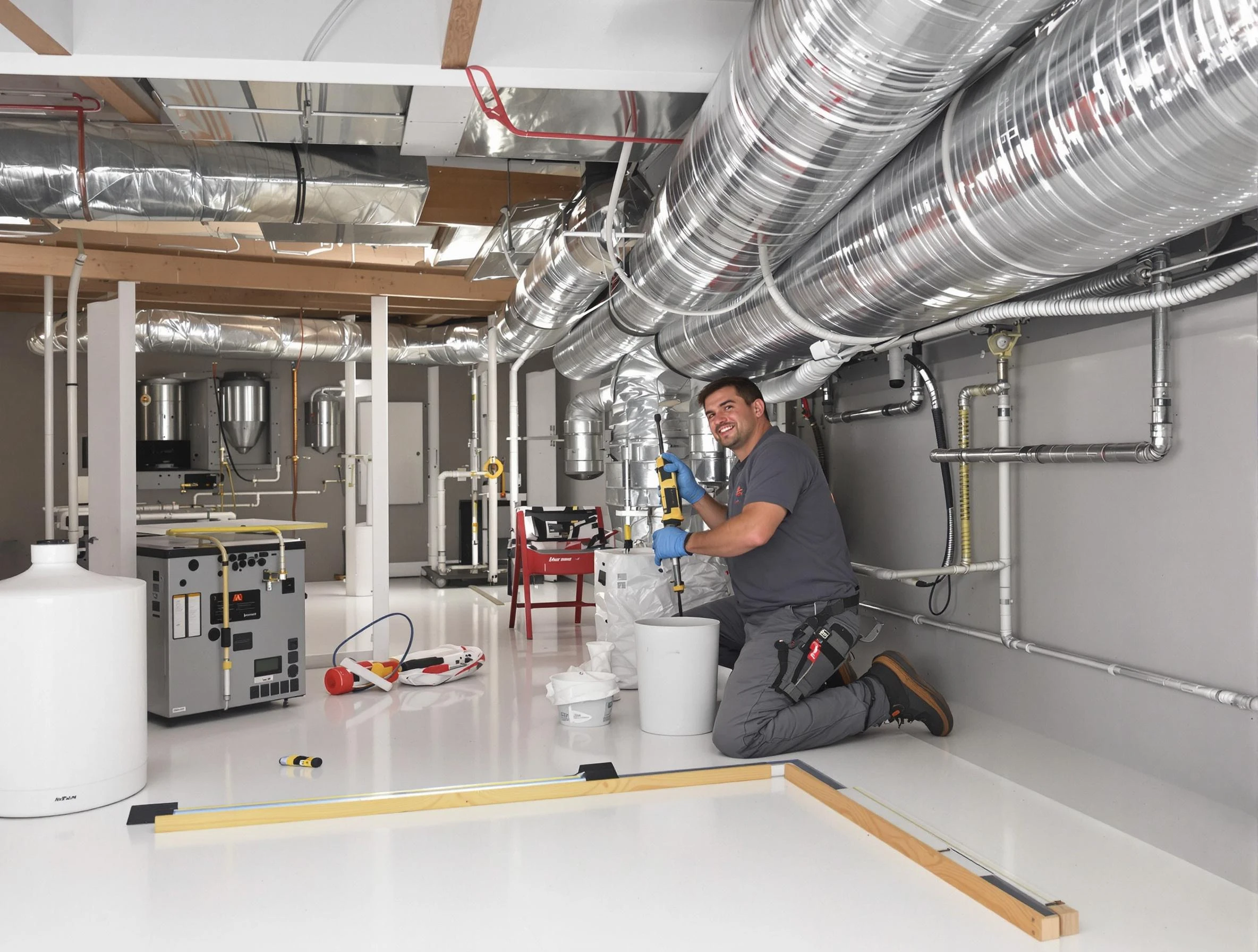 Professional duct sealing service by Moon Air Duct Cleaning in Moon