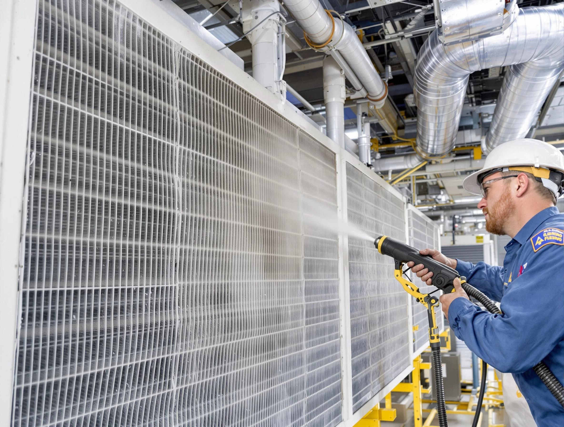 Professional commercial coil cleaning by Moon Air Duct Cleaning in Moon