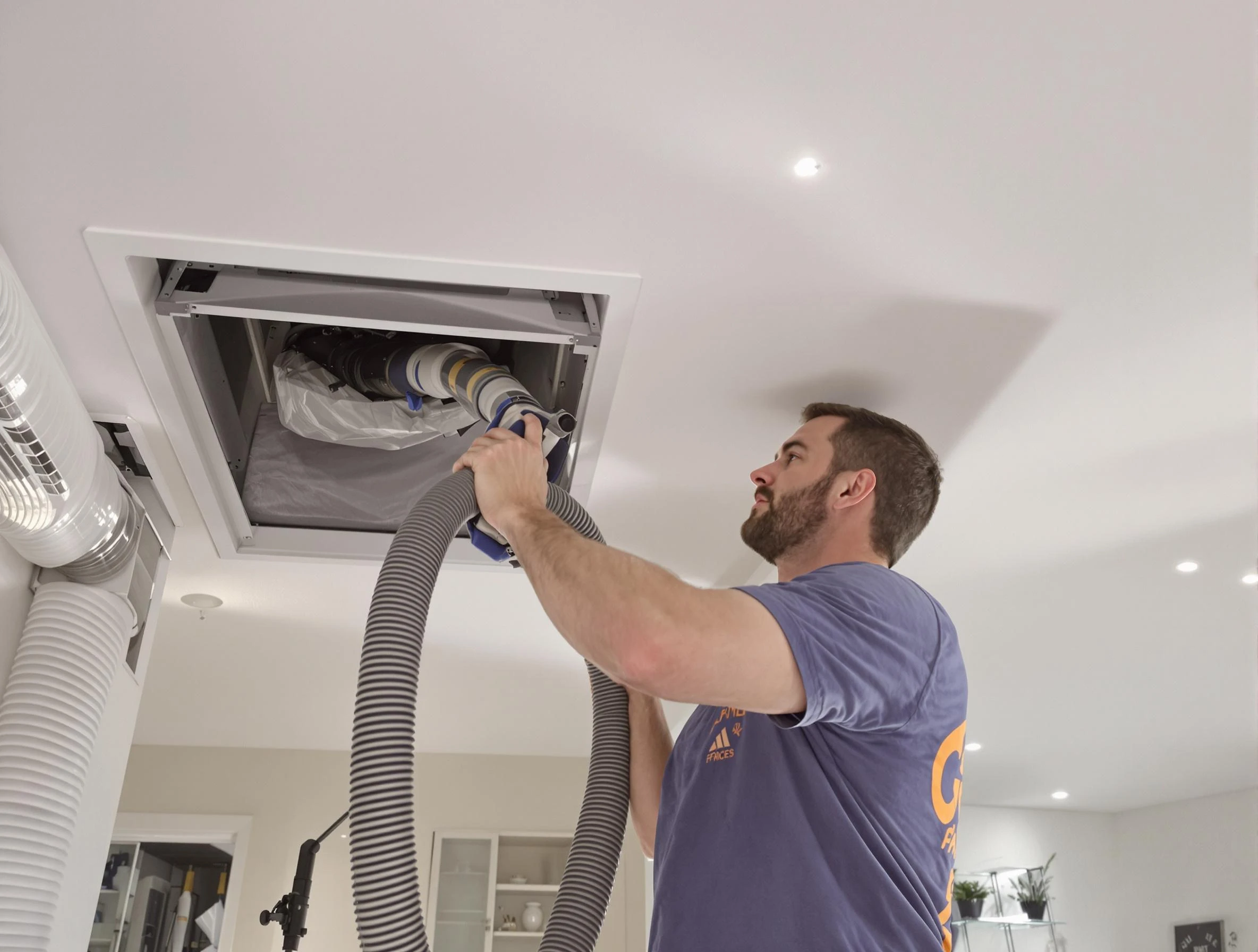 Precision indoor duct cleaning by Moon Air Duct Cleaning in Moon